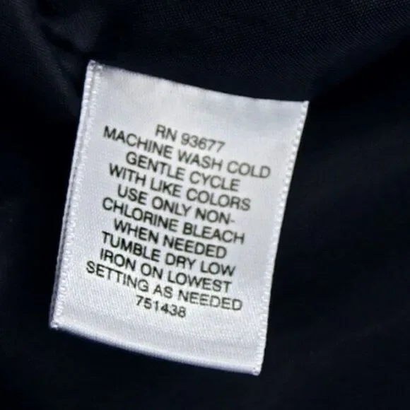 Skirt Straight Pencil Wide Waistband Side Zipper Lined Dark Blue Women's Size 6 - Picture 6 of 6